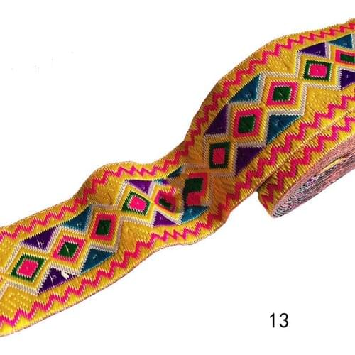 7M /roll Sewing Embroidered Ribbon Lace Stage Costume Accessories Lace Trims Ribbon Crafts