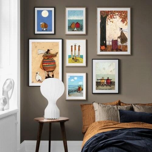 Abstract Scandinavian Family Love Nordic Poster Canvas Painting Wall Art Prints Picture Living Room Bedroom Home Cuadros Decor