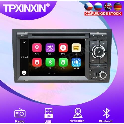 For Audi A4 1DIN CD Player Windows CE 6.0 MTK Car GPS Multimedia Player Head Unit Audio Radio Navigtion Built Radio Tuner