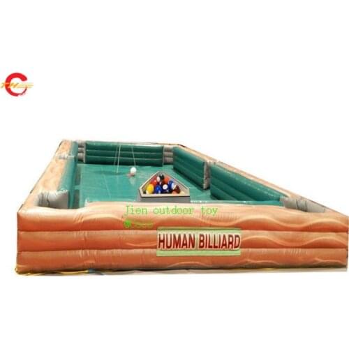 Free shipping to door, giant inflatable snooker football/ snook soccer ball inflatable human billiards snookball pool table