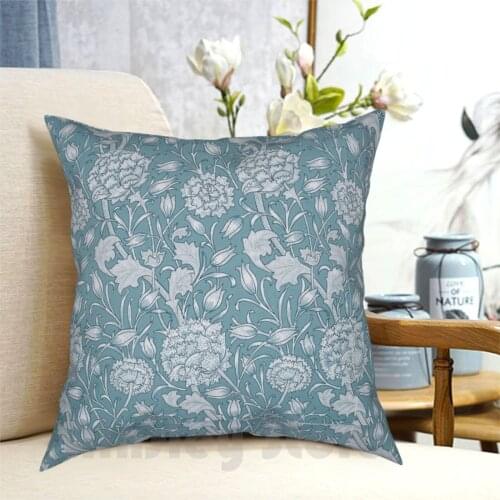 William Morris Pattern-Flowers & Leaves Pillow Case Printed Home Soft Throw Pillow William Morris Morris Pattern William
