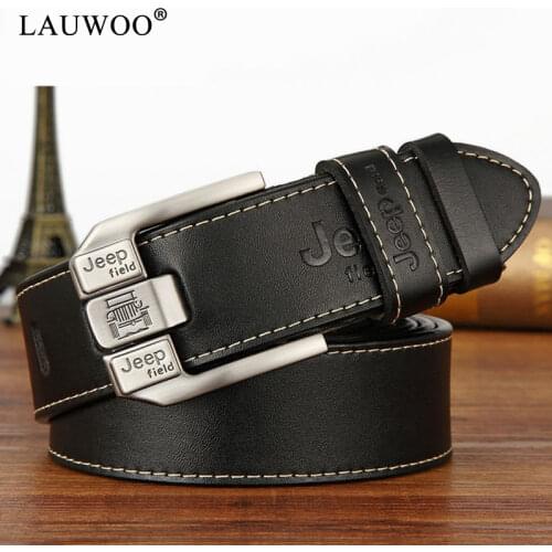Designer Best Quality 100% Upper Genuine Leather Alloy Pin Buckle Belt For Men Business Men Belt Fancy Vintage Jean Cintos Belt