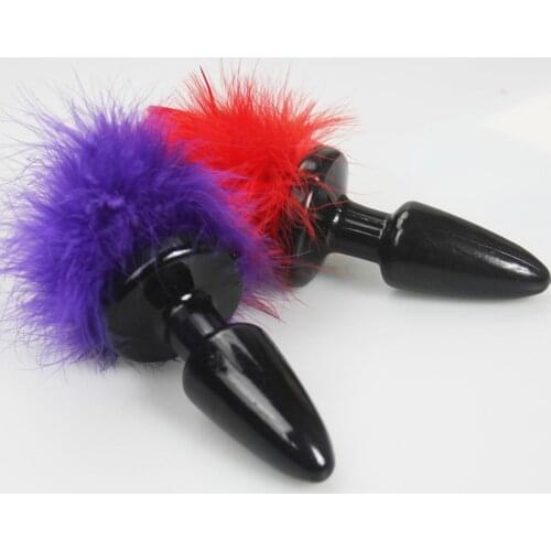 Rabbit tails silicone anal plug sex toy adult product for woman dog tails Slave cosplay submisson Rabbit bunny girl sex game