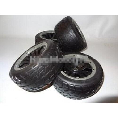 King Motor 1/5 Buggy Road Tarmac Wheels 4 Set Tires Fit HPI Baja 5B SS 2.0 Rovan