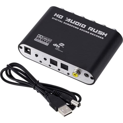 SPDIF Coaxial to 5.1/2.1 Channel AC3/DTS Audio Decoder Gear Surround Sound Rush for PS3,STB, DVD player, HD player, Xbox 360