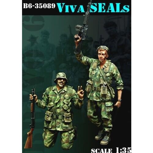 1:35 scale Vietnam War US Victory 2 People miniatures Resin Model Kit Model Free Shipping