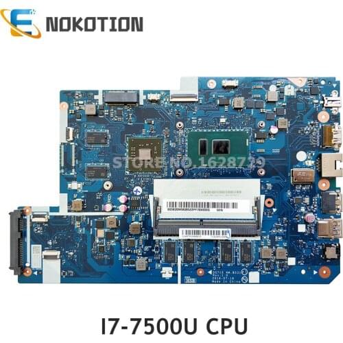 NOKOTION For Lenovo ideapad 110-17ikb V110-17IKB Laptop Motherboard 17.3'' I7-7500U CPU DDR4 DG710 NM-B031 5B20M40835