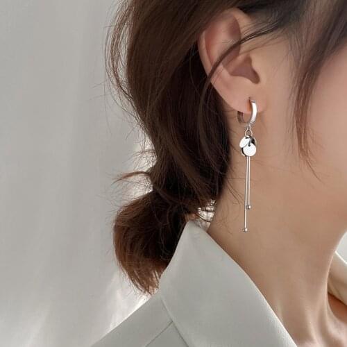 Prevent Allergy Copper Earrings Round Brand Tassel Long Temperament Sexy Retro Fashion INS Handmade Elegant Charm Jewelry Gifts