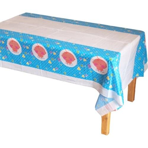 Disposable Plastic Table Clothes Table Cover Tablecloth ITS A BOY Waterproof For Birthday Party Decoration And Match Napkin