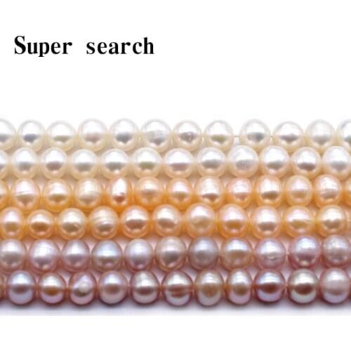 Wholesale AAA 100% Natural White Freshwater Pearls Wheels Round Beads For Jewelry Making DIY Bracelet Necklace Earrings 7-8mm