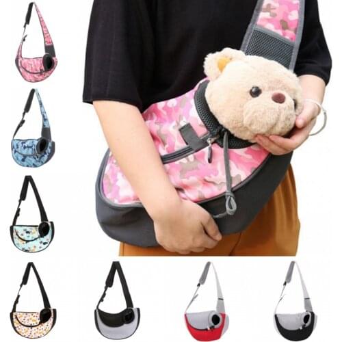 Pet Carrier Sling Front Bag For Small Dogs Cats Traveling Puppy Carrying Bag Breathable Mesh Shoulder Bag Outdoor Dog Backpack