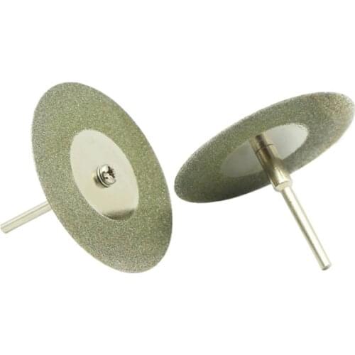 10PCS 40mm Diamond Coated Saw Blade Rotary Cutting Cut Off Blade Wheels Disc Kits For Cutting Glass Stone Jade tools