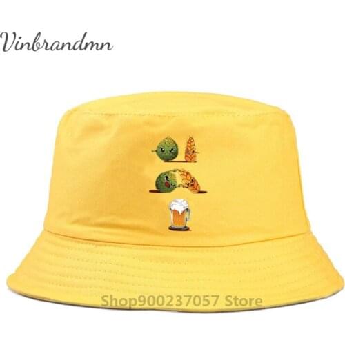 BEER FUSION Wheat Fighting 3D Cartoon Printed Fisherman Hat Oktoberfest Beer harajuku Gorros Fishing Fisherman Hat