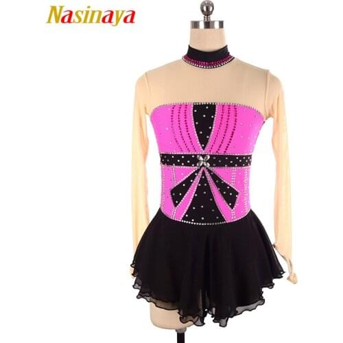 Nasinaya Figure Skating Dress Customized Competition Ice Skating Skirt for Girl Women Kids Patinaje Gymnastics Performance 93