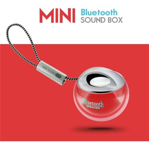 Haptime Crystal Ball Mini Speaker Portable Wireless Bluetooth Speaker Multicolored LED Light Subwoofer Supurt Support AUX