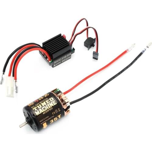 Rc 540 35T 45T 55T Brushless Motor With WP-1060-RTR 60A Waterproof ESC for RC Car Rock Crawler