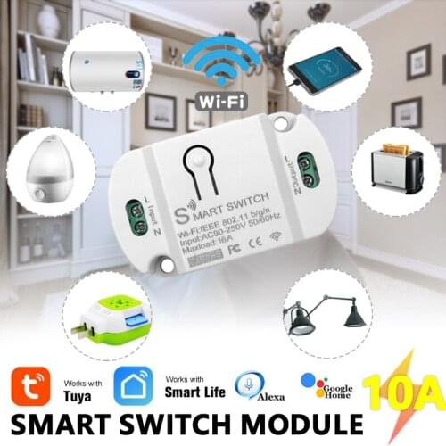 ITEAD Tuya Basic R2 Relay Module Smart Home Wifi Switch Humidity Sensor Temperature Monitor Works With Smart Home Alexa Google