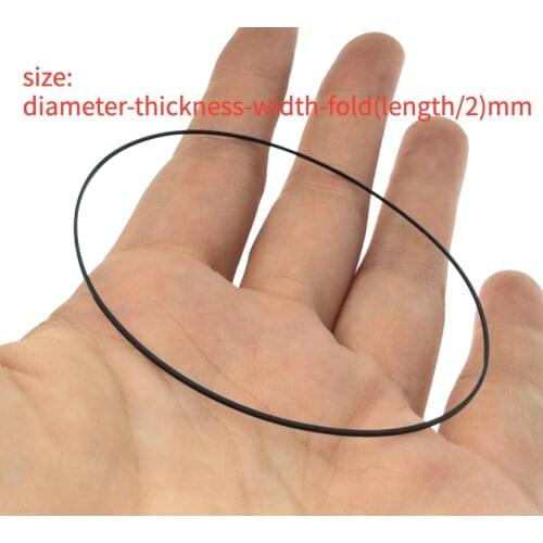 0.5mm thick width transmission rubber drive belt for Sony walkman repeater cassette deck counter audio tape recorder turntable