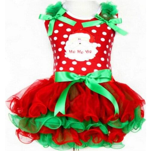 Christmas dress Baby Girl Dress Tutu Christmas Princess Kids Toddler Girl Tulle Dress Christmas Party Outfits Costume 1-4 year