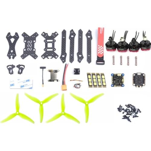 Skystars STX225 V Beginner DIY Version FPV Racing RC Drone Kit version 45A BLHEL-S 2205 2300kv motor 600mw VTX 1200TVL Camera