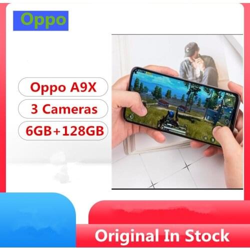 In Stock Oppo A9X 4G LTE Sim Free Phone Android 9.0 Helio P70 Octa Core 6GB RAM 128GB ROM 48.0MP Fingerprint 6.53" IPS 2340X1080