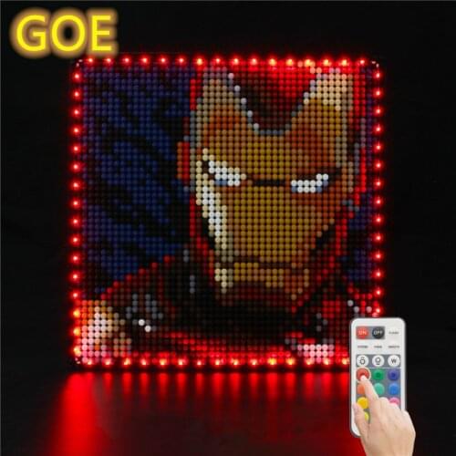 Led Light Kit For 31199 Compatible With Marveled Studios Iron Man Building Blocks Lamp Set(NOT Include Model)