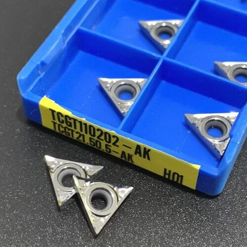 TCGT110202/04/08-AK H01 Aluminum Cutter Blade Insert Cutting Tool TCGT110202 AK H01 CNC Tools Alloy Wood Turning Tool