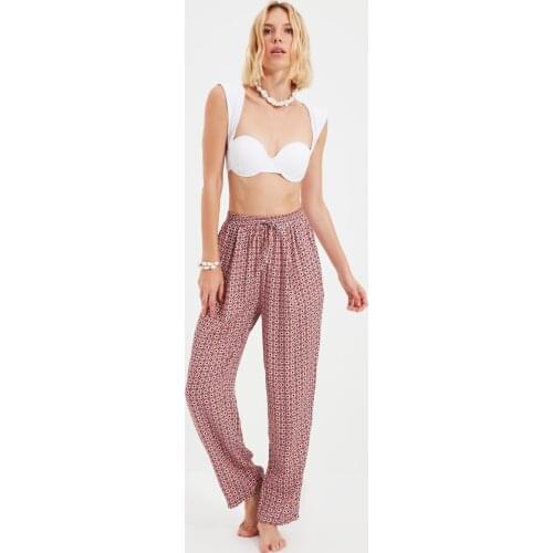 Trendyol Ethnic Pattern Woven Pants TBESS21PL0690
