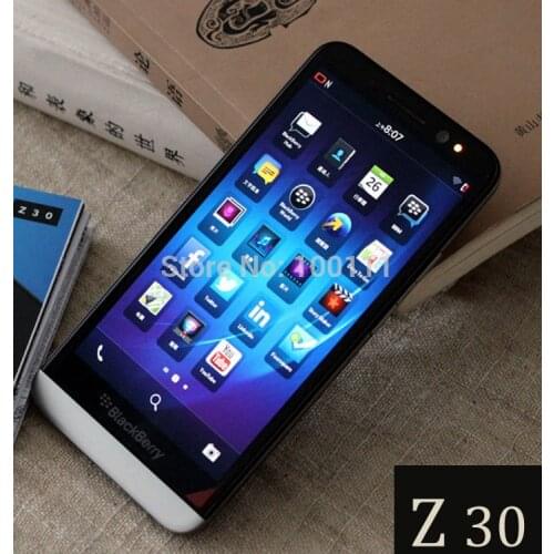 BlackBerry Z30 mobile phone refurbished phone with black color 5.0"touchscreen Dual-core 8MP+2MP Camera, Free Shipping