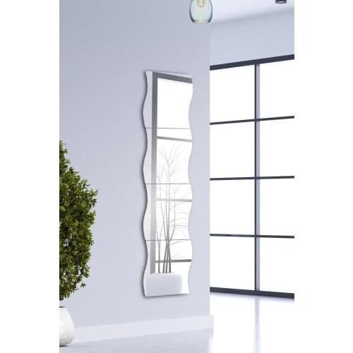 Wavy Mirror 4 Piece 30cm x 30cm, 4 parçadır, mirror thickness 4mm Mirror wall Sticker square self-adhesive waterproof mirror