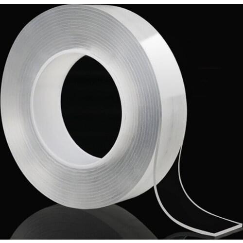 1/3/5m Reusable Double-Sided Adhesive Nano Traceless Tape Removable Sticker Washable Adhesive Loop Disks Tie Glue Gadget