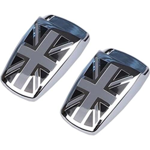 1pair UK Design Style Car Window Wiper Washer Spray Nozzle Covers For MINI Cooper R55 R56 R57 R58 R59 F56 F55