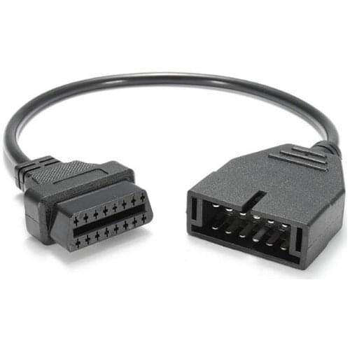12 pin male to OBD2 16 pin female connector car Adapter 16 Pin Cable