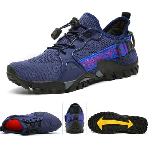 2021 Mesh Breathable Hiking Shoes Size 36-47 Mens Sneakers Outdoor Trail Trekking Mountain Climbing Sports Shoes For Male Summer