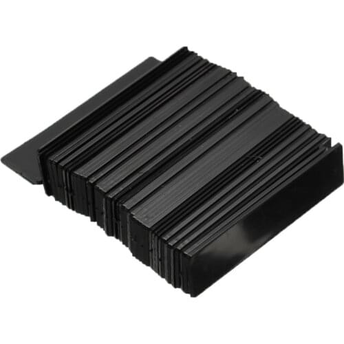 48pcs Acrylic Nail Art Display Stand Clear Rectangular Bracket 6Color Adhesive Strip UV Gel Polished Manicure Practice Tool