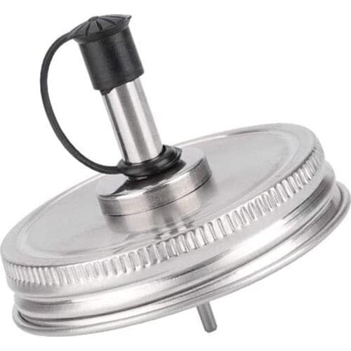 70mm Mason Canning Lids Mason Jar Lids Leak-Proof Stainless Steel Seal Pour Spout Top Lid For Olive Oil Cocktail Dispenser