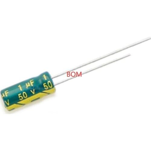 Pengiriman gratis 50 pcs/lot 50 V 1 UF 4*7mm 4mmX7mm Aluminum electrolytic capacitor