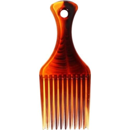 Bluezoo Comb Brush Hair Comb Insert Afro Hair Pick Comb Hair Fork Comb Oil Slick Styling Hair Brush Hairdressing Accessory