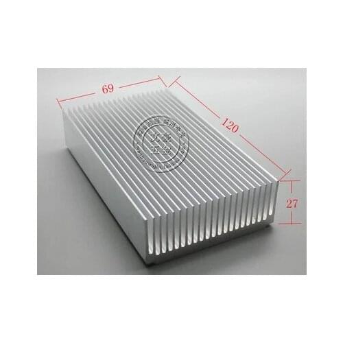 Fast Free ship 2pcs/lot Aluminum Color fast heat transfer 120*69*27MM Aluminum heat sink