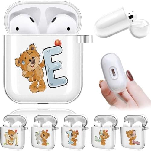 Airpods Case for Apple Airpods 1/2 Case Cover Transparent Clear Luxury Bluetooth Wireless Earphone Box Case