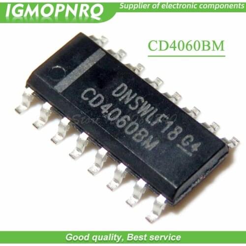 10PCS CD4060 CD4060BM SOP-16 CD Digital IC Logic Binary Counter New Original Free Shipping