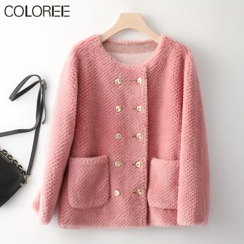 COLOREE Women's Jackets With Fur