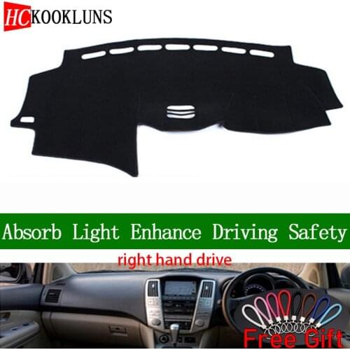 For lexus RX300 RX350 RX400 2004 2005 2006 2007 Right Hand Drive Dashboard Cover Car Stickers Dash Mat Interior Accessories