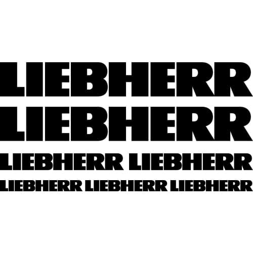 For LIEBHERR XL aufkleber sticker bagger excavator 7 Sticker Pieces Car Styling