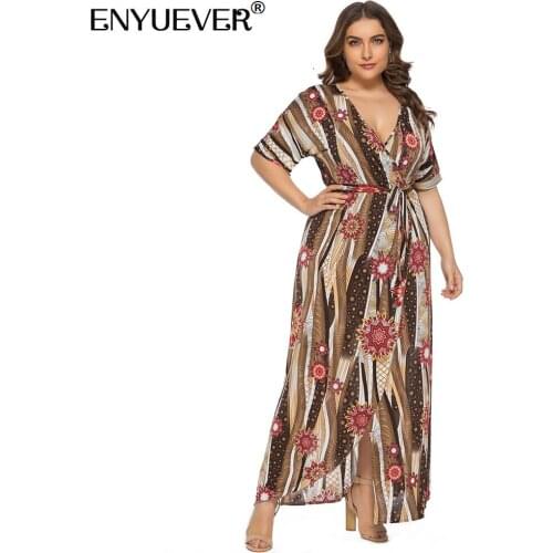 ENYUEVER Summer Dresses With A Slit