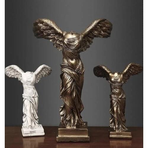 European large Victory Goddess Figures Sculpture Resin Crafts Home Decoration Retro Abstract Goddess Statues Ornaments Gifts