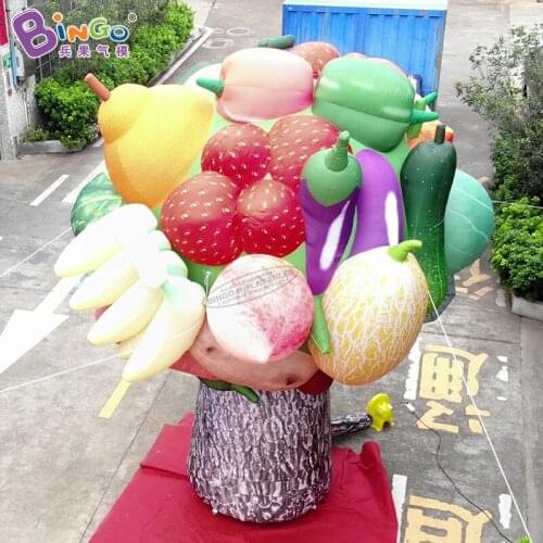 Customized 5 Meters Height Event Party Supplies Inflatable Giant Fruits Tree for Decoration Toys BG-Z0247