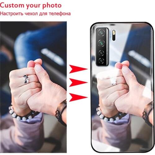 Customized DIY Phone Case For Huawei Honor 30s Russia Tempered Glass P40 lite 5G Cases Nova7 se Cover Custom CDY-NX9B Photo name
