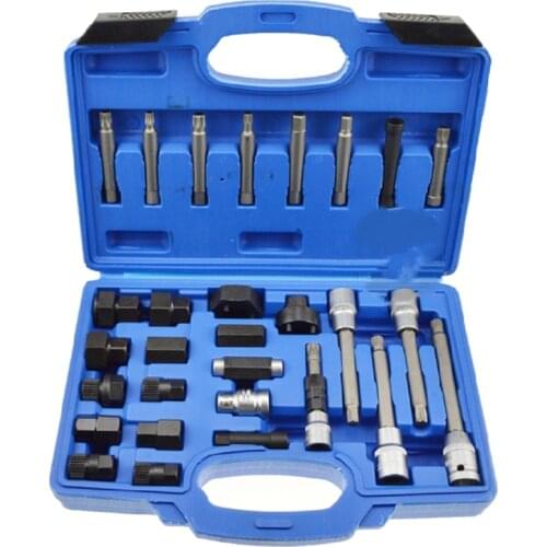 30 Pcs/Set Alternator Freewheel Pulley Removal Tool Special Socket Belt Pulley Disassembly Set For V-W Au-di B-M-W Vol-vo Fo-rd