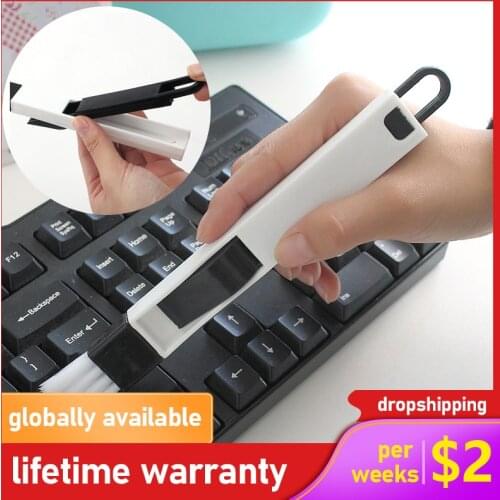 Multifunctional Nook Cranny Window Track Keyboard Cleaning Brush Dust Shovel Portable Desk Top Bookcase Dust Remove Mini Broom